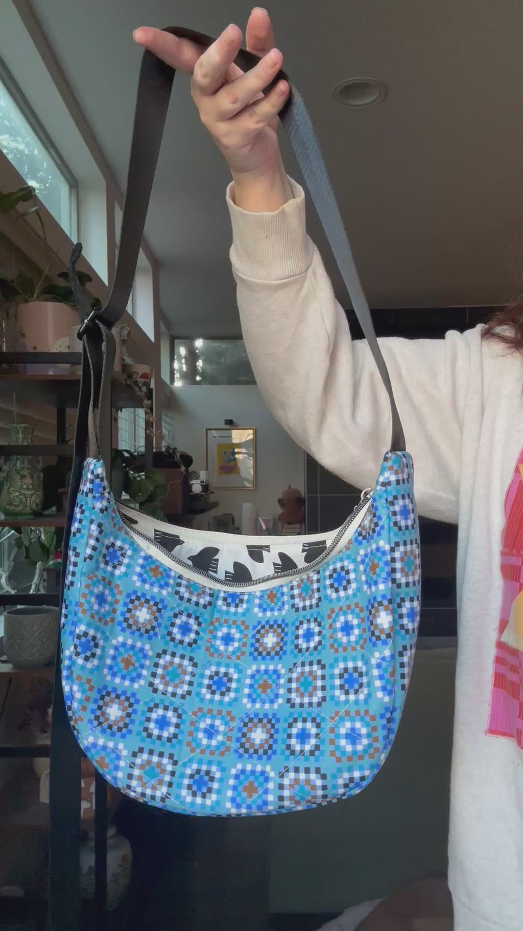 Ruby Star Society Meadowstar Granny Square Print Crossbody Bag